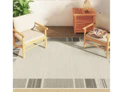Garden Furniture Alfombra De Salón^Ralph Alfombra interior exterior antideslizante pelo corto 160x230 cm Topo