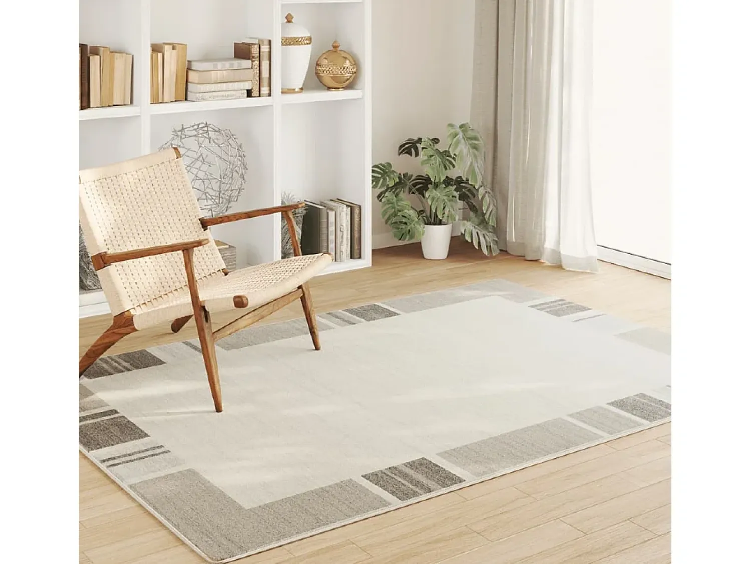 Garden Furniture Alfombra De Salón^Ralph Alfombra interior exterior antideslizante pelo corto 160x230 cm Topo