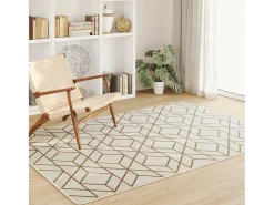 Discount Garden Furniture Ralph Alfombra interior exterior antideslizante pelo corto 160x230 cm Beige