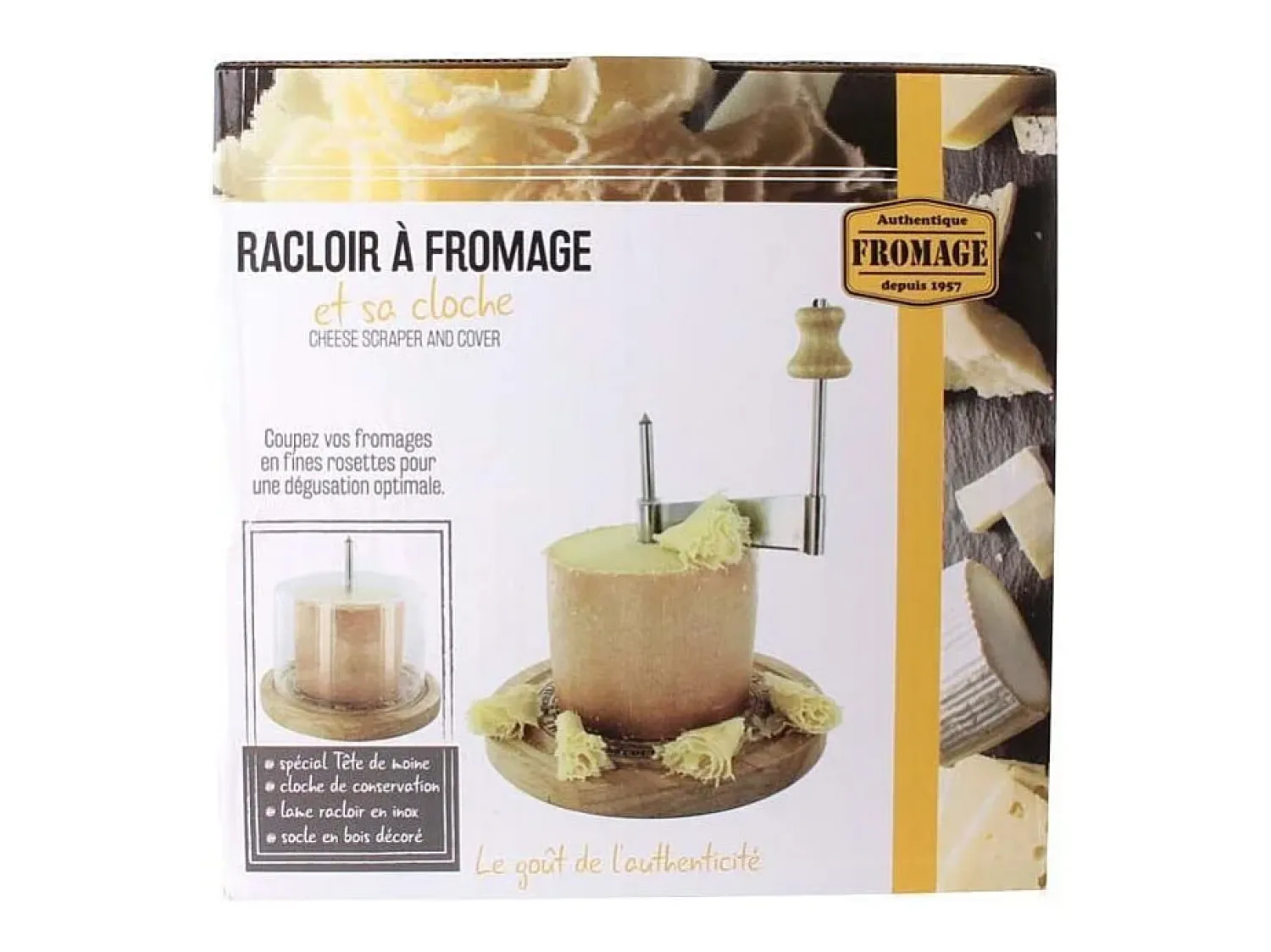 Outlet Cook Concept Rascador de queso con campana 18 cm Marru00f3n