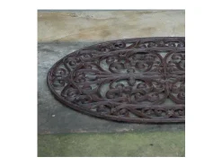 Best For Boots Felpudo^Rascador ovalado de hierro fundido 74 x 48 cm Marru00f3n