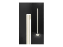 Ray - Lámpara de pie LED regulable de 25 W, 3000 K, 2000 lm, 160 cm de alto, interruptor de pie - Perenz - Blanco