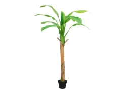 Árbol bananero artificial con macetero 180 cm verde ES726471