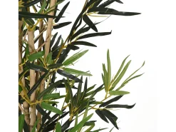 Árbol de bambú artificial con 828 hojas verde 150 cm ES642397