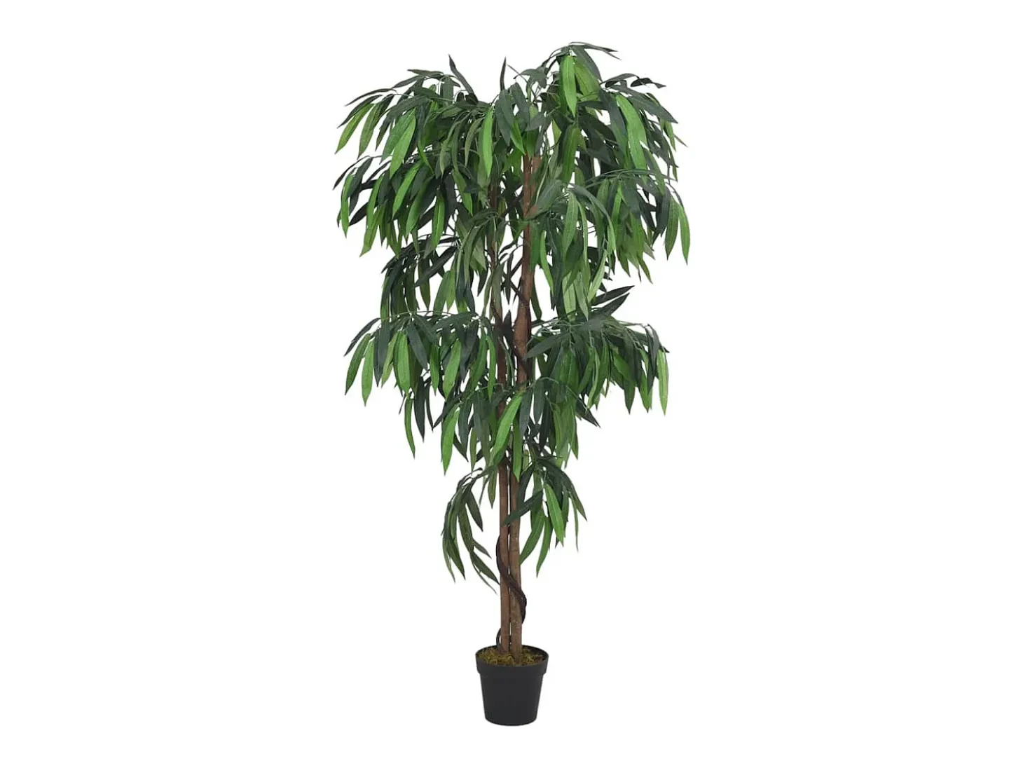 Árbol de mango artificial con 600 hojas verde 150 cm ES474646
