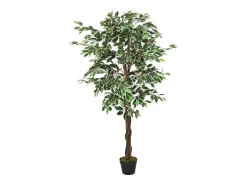 Árbol ficus artificial con 756 hojas 150 cm ES959827 Verde