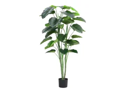 OZAIA Planta Artificial^Árbol, planta, arbusto artificial hoja de taro - Alt. 160 x Ancho 60 cm- - BAJA Verde