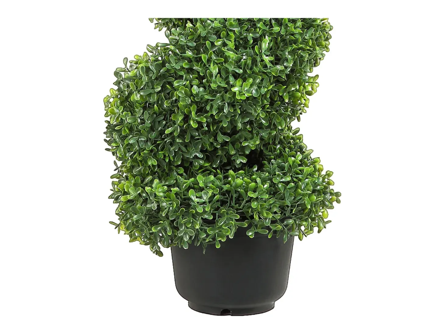 Árbol Topiario Artificial SucceBuy Árbol Topiario Artificial en Espiral de 1,2 m, Resistente a Los Rayos UV, Ideal para Decoración de Interiores y Exteriores.