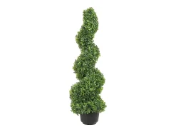 Árbol Topiario Artificial SucceBuy Árbol Topiario Artificial en Espiral de 1,2 m, Resistente a Los Rayos UV, Ideal para Decoración de Interiores y Exteriores.
