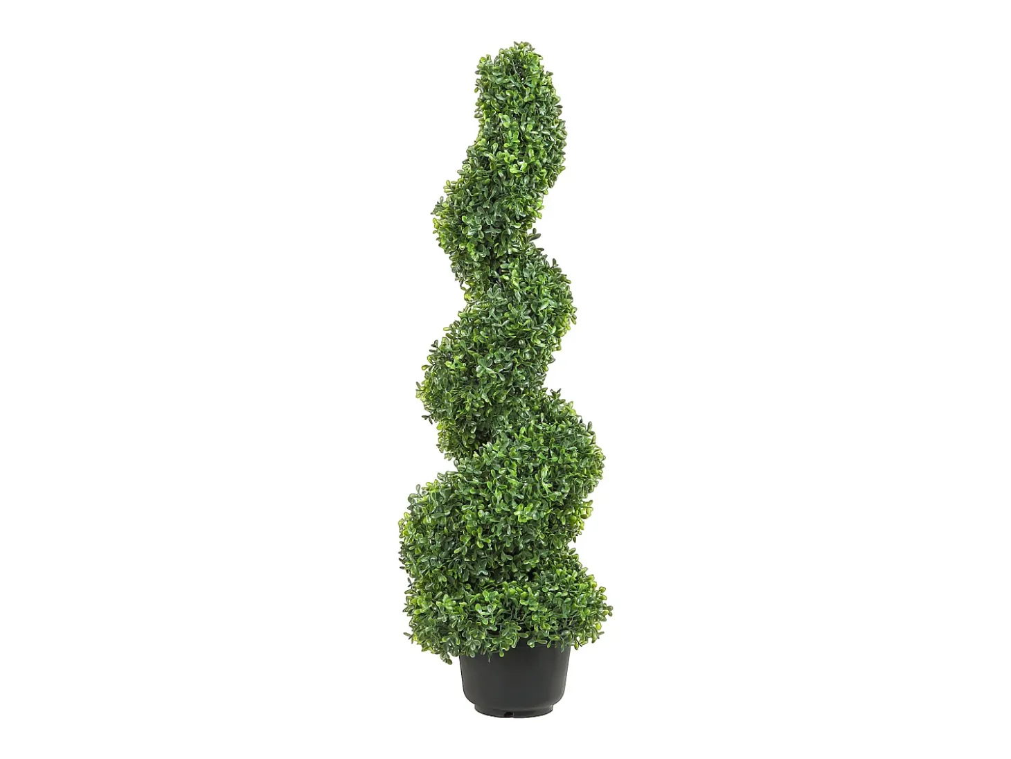 Árbol Topiario Artificial SucceBuy Árbol Topiario Artificial en Espiral de 1,2 m, Resistente a Los Rayos UV, Ideal para Decoración de Interiores y Exteriores.