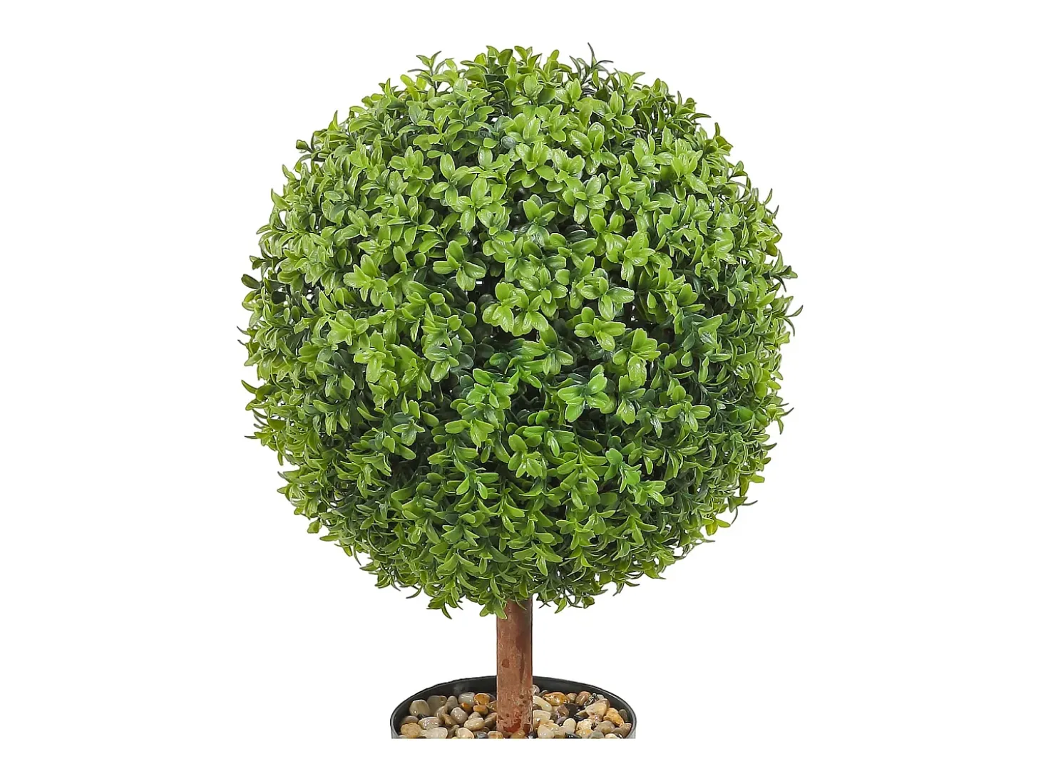Árbol Topiario Artificial SucceBuy Árbol Topiario Artificial de 2 Pies, Planta Falsa, Hojas Reemplazables, Decoración Del Hogar.