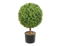 Árbol Topiario Artificial SucceBuy Árbol Topiario Artificial de 2 Pies, Planta Falsa, Hojas Reemplazables, Decoración Del Hogar.