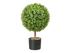 Árbol Topiario Artificial SucceBuy Árbol Topiario Artificial de 2 Pies, Planta Falsa, Hojas Reemplazables, Decoración Del Hogar.
