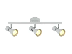 AKUNADECOR Regleta Blanca De 3 Focos Para Baño Modelo Maximo Fabrilamp Blanco