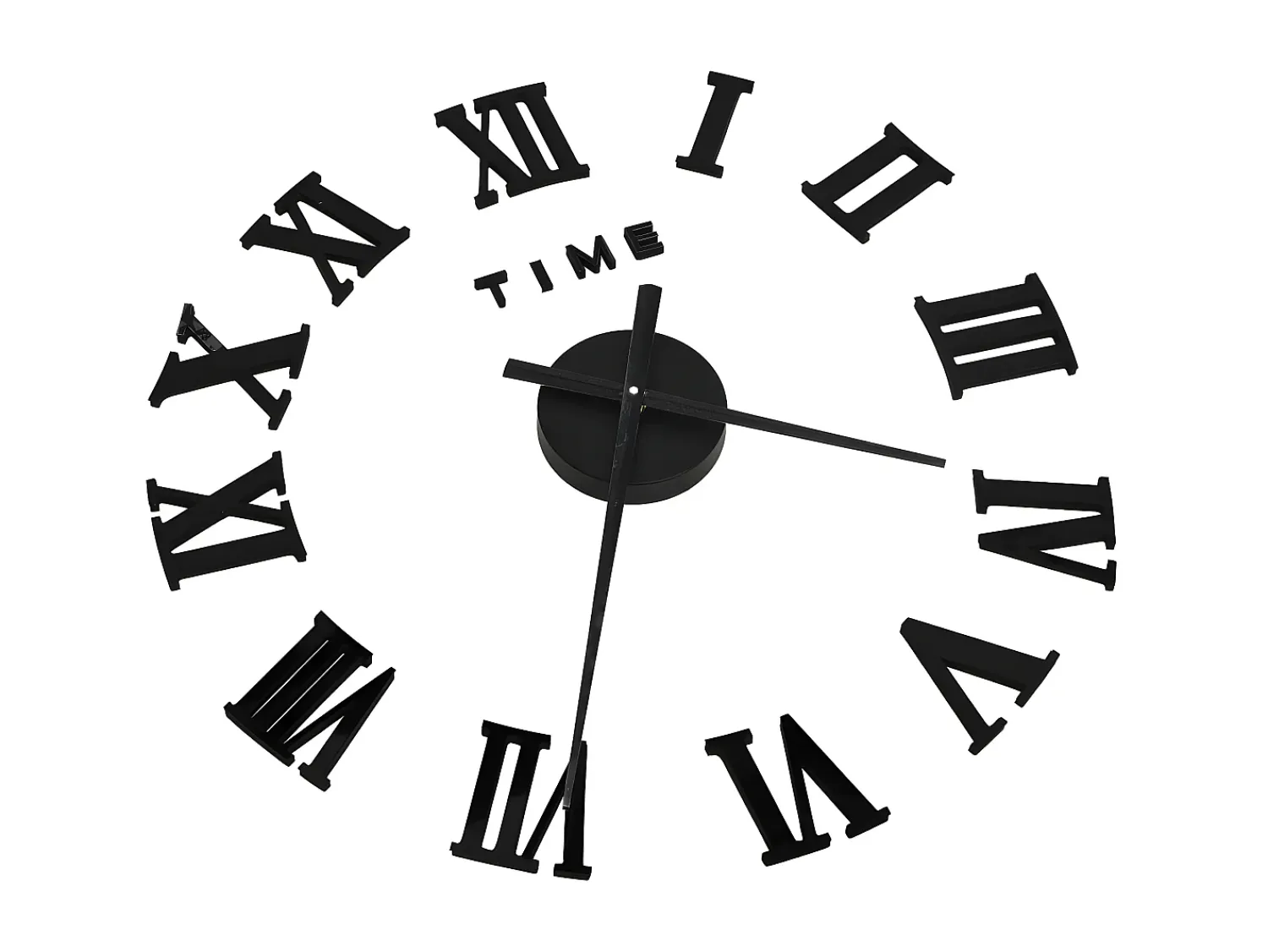 Sale Reloj 3D de pared con diseño moderno 100 cm XXL ES405481 Negro