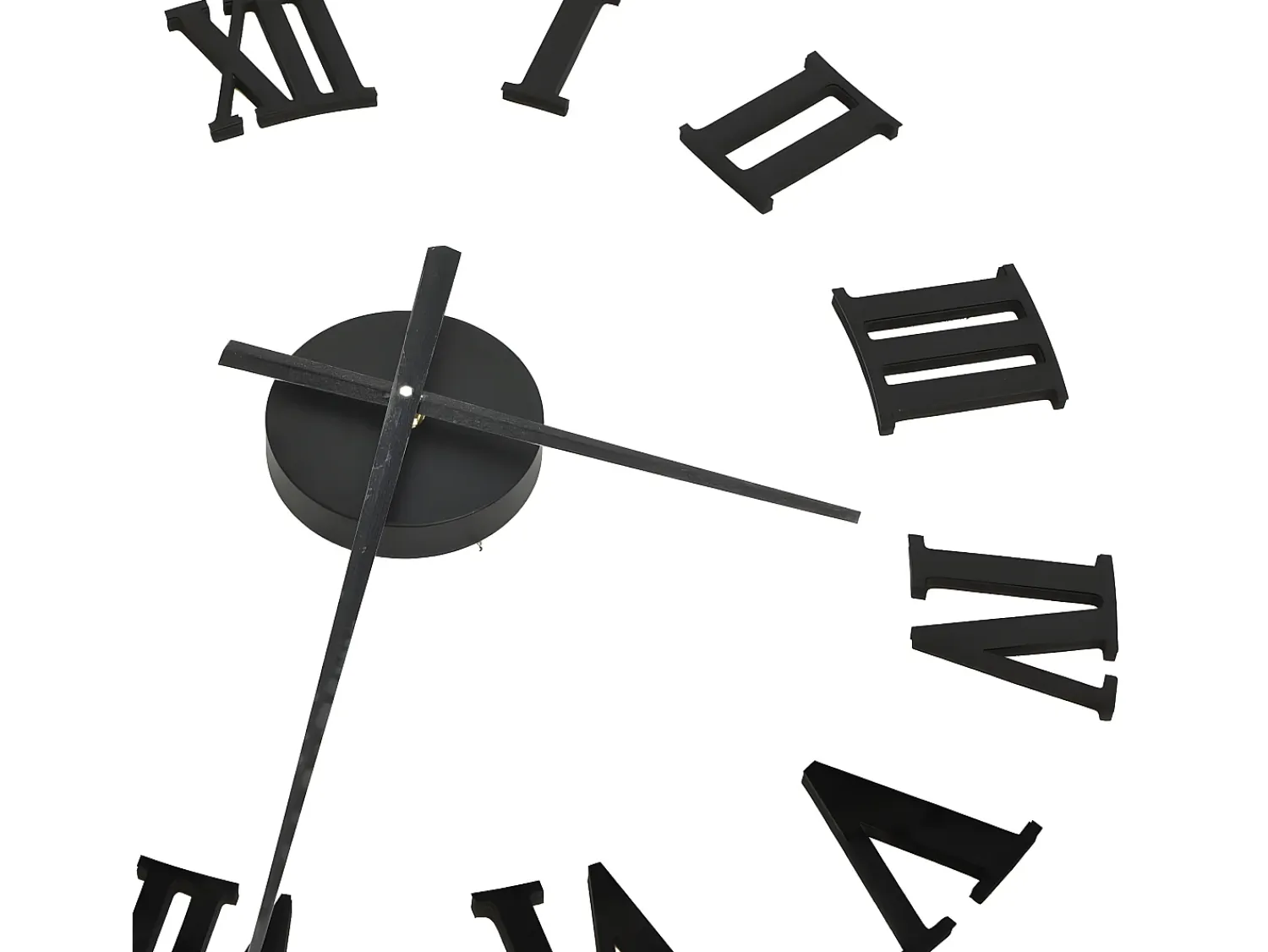 Sale Reloj 3D de pared con diseño moderno 100 cm XXL ES405481 Negro