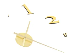 Outlet Reloj 3D de pared con diseño moderno 100 cm XXL ES897079 Dorado