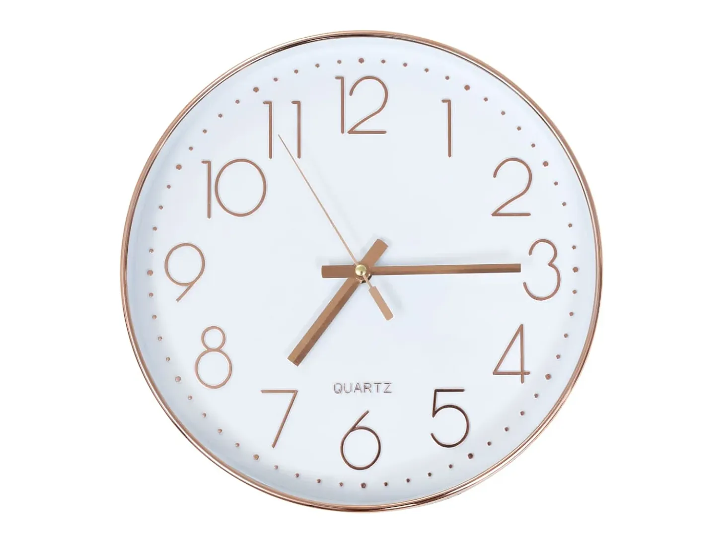 Reloj de pared 30 cm rosa dorado ES797365