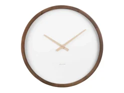 KARLSSON Reloj De Pared^Reloj de pared Ancho Grande - Madera oscura - Ø50cm Color natural oscuro