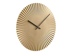 Hot OZAIA Reloj de pared Art Déco - Diámetro 50 cm - Metal - - FELINAR Dorado