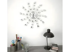 Sale Reloj de pared con movimiento de cuarzo 50 cm ES855022 Plateado