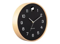 KARLSSON Reloj de pared Cuco Natural - - Ø31,5cm Negro