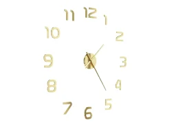 Reloj de pared 3D con diseño moderno 100 cm XXL dorado ES592508
