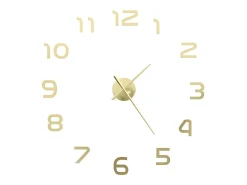 Reloj de pared 3D con diseño moderno 100 cm XXL dorado ES592508