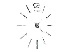 Reloj de pared 3D con diseño moderno 100 cm XXL plateado ES404526