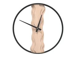 Best Reloj de pared de hierro y madera de roble marrón Ø35 cm ES345202 Marru00f3n
