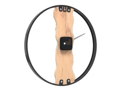 Best Reloj de pared de hierro y madera de roble marrón Ø35 cm ES345202 Marru00f3n
