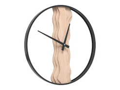 Best Reloj de pared de hierro y madera de roble marrón Ø35 cm ES345202 Marru00f3n