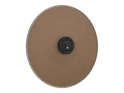 Reloj de pared de madera de ingeniería amarillo y negro Ø50 cm ES702449