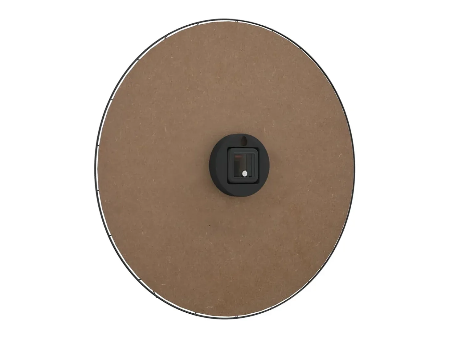 Reloj de pared de madera de ingeniería amarillo y negro Ø50 cm ES702449