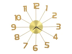 Reloj de pared de metal 50 cm ES759351 Dorado