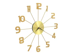 Reloj de pared de metal 50 cm ES759351 Dorado