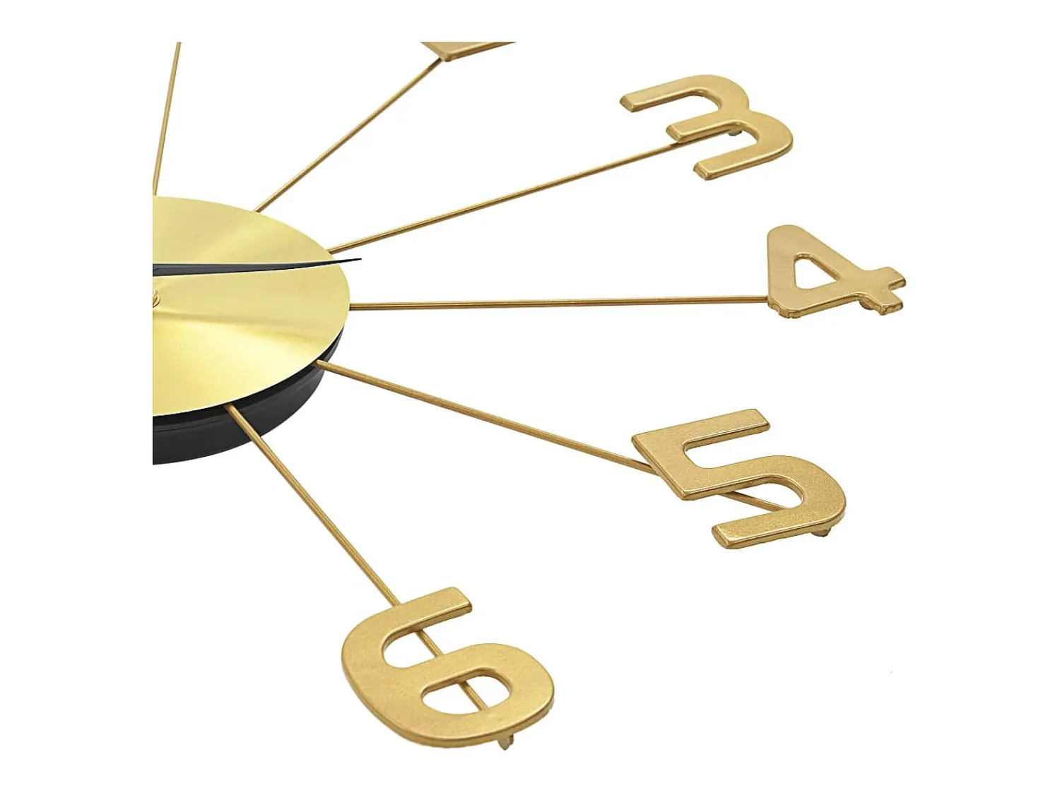 Reloj de pared de metal 50 cm ES759351 Dorado
