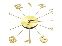 Reloj de pared de metal 50 cm ES759351 Dorado