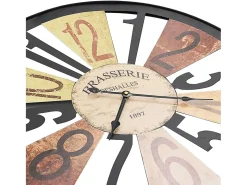 Reloj De Pared^Reloj de pared de metal 60 cm ES345150 Multicolor