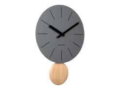 Hot KARLSSON Reloj de pared de péndulo Arlo - oscuro Gris