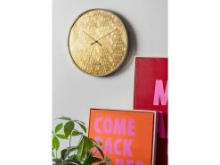 Online PRESENT TIME Reloj de pared Disco - - Ø40cm Dorado
