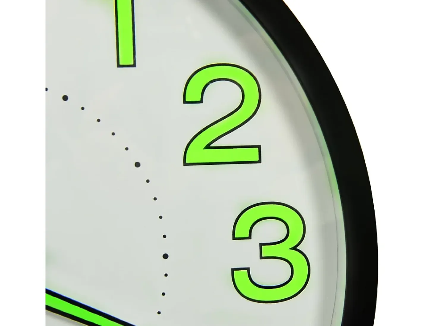 Reloj de pared luminoso negro 30 cm ES599051