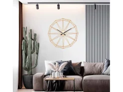 THINIA HOME Reloj De Pared^Reloj de Pared Moderno Ø80cm Dorado