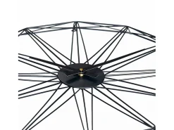 Reloj de Pared Moderno Negro Ø60cm Thinia Home