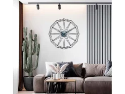 Reloj de Pared Moderno Negro Ø60cm Thinia Home