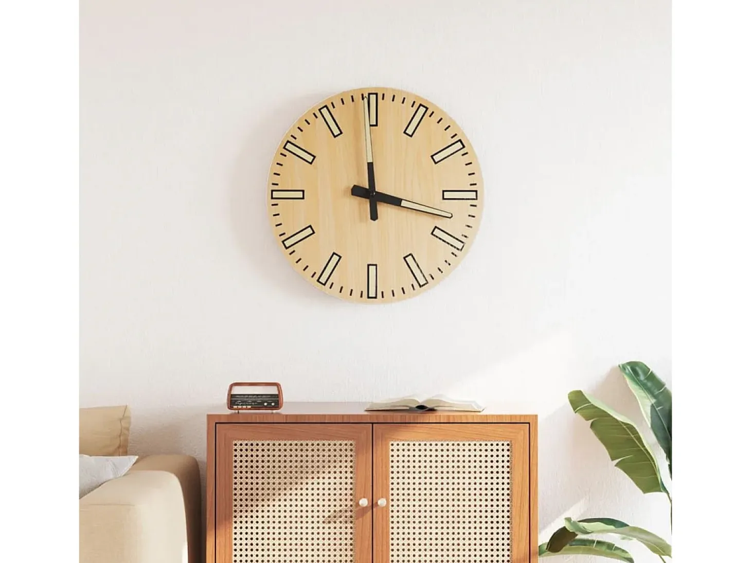 Reloj de pared Monet amarillo Ø30 cm