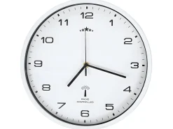 Outlet Reloj de pared radiocontrol movimiento de cuarzo 31 cm ES460054 Blanco