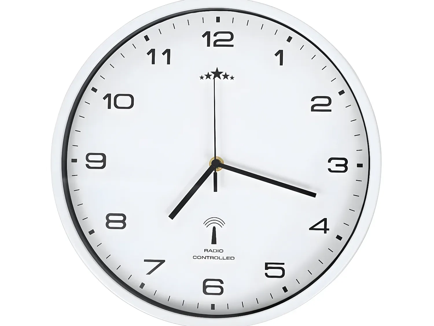 Outlet Reloj de pared radiocontrol movimiento de cuarzo 31 cm ES460054 Blanco
