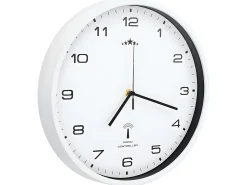 Outlet Reloj de pared radiocontrol movimiento de cuarzo 31 cm ES460054 Blanco