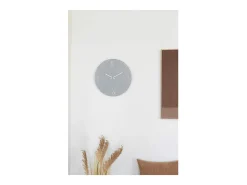 Reloj de pared Ravenna gris claro, movimiento silencioso, Ø 40